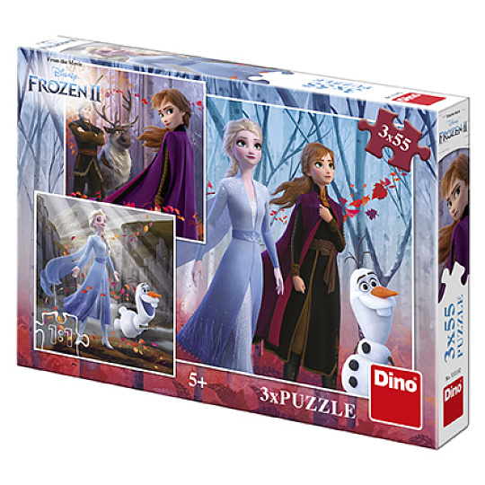 Dino FROZEN II 3x55 Puzzle NOVÉ Dino FROZEN II 3x55 Puzzle NOVÉ