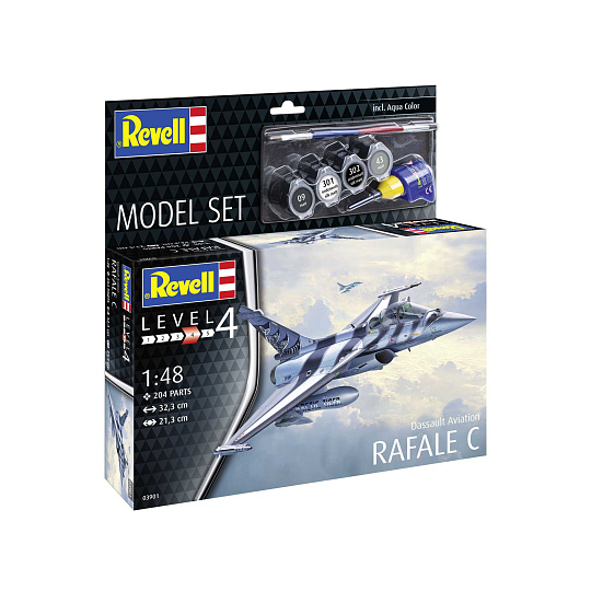 Revell ModelSet letadlo 63901 - Dassault Aviation Rafale C (1:48)