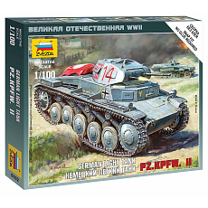 Zvezda Wargames (WWII) tank 6102 - German Panzer II (1:100)