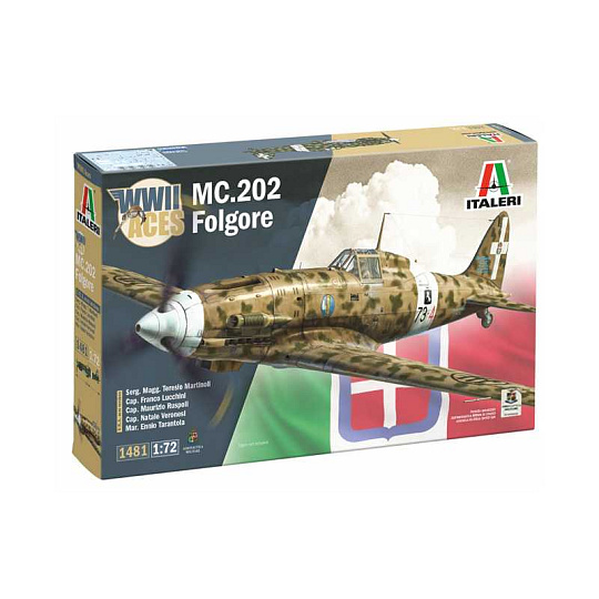 Italeri Model Kit letadlo 1481 - MC.202 Folgore Aces (1:72) Italeri Model Kit letadlo 1481 - MC.202 Folgore Aces (1:72)