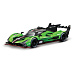 Bburago - RACE, Lamborghini SC63 v dekorativním boxu, zelená-černá, 1:43