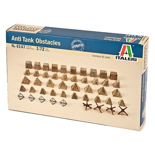 Italeri Model Kit doplňky 6147 - Anti tank obstacles (1:72)