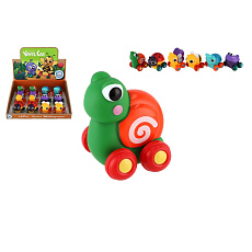 Teddies Brouček/Hmyz jezdící na kolečkách guma 5,5cm mix druhů 12ks v boxu 18m+ Teddies Brouček/Hmyz jezdící na kolečkách guma 5,5cm mix druhů 12ks v boxu 18m+