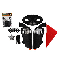 Pistole/kolt s pouzdrem 2ks kovbojská sada plast 19cm s doplňky v sáčku Pistole/kolt s pouzdrem 2ks kovbojská sada plast 19cm s doplňky v sáčku