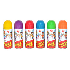 Wiky Párty nudle/špagety ve spreji 17cm 250 ml 6 barev karneval - cena za kus