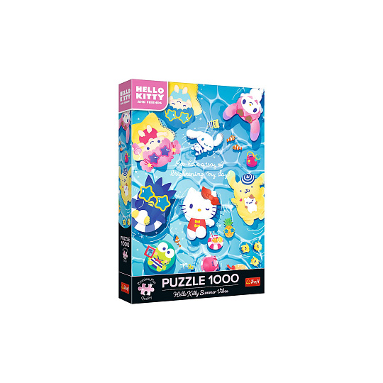 Puzzle Premium Plus: Letní vibrace Hello Kitty 1000 dílků 48x68,3cm v krabici 27x40x6cm Puzzle Premium Plus: Letní vibrace Hello Kitty 1000 dílků 48x68,3cm v krabici 27x40x6cm