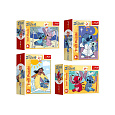Trefl Minipuzzle Stitchova dobrodružství 54 dílků 4 druhy v krabičce 6x9x4cm 40ks v boxu