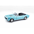 Maisto - 1967 CHEVROLET CAMARO SS 396 CONVERTIBLE, metal tyrkysová, 1:18