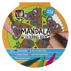 Rappa Kniha omalovánek Mandala 25 listů 15x15 cm