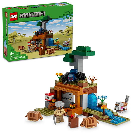 LEGO Minecraft® 21269 Výprava do dolu a pásovec LEGO Minecraft® 21269 Výprava do dolu a pásovec