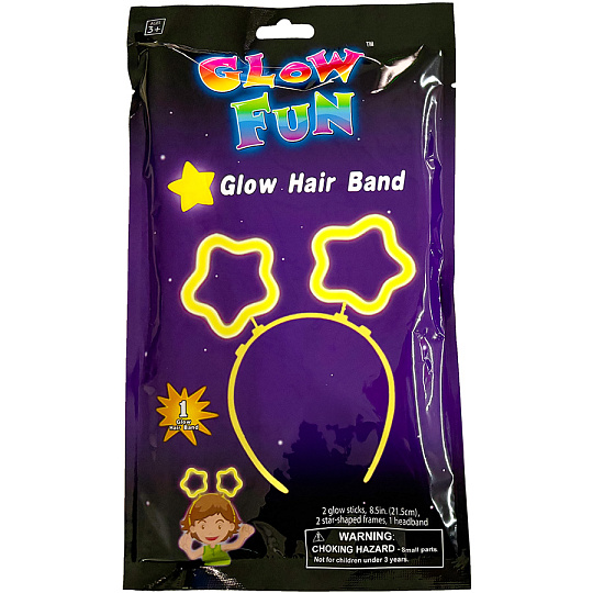 Glumi Mac Toys GLUMI Svítící čelenka -  Hvězdičky