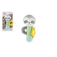 Teddies Pískátko/kousátko medvěd mýval plyš 17cm na kartě v sáčku 0+