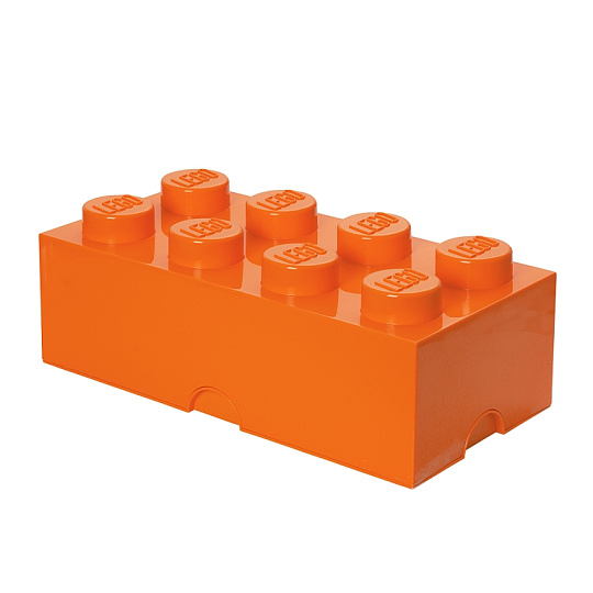 Smartlife LEGO úložný box 8 - oranžová