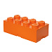 Smartlife LEGO úložný box 8 - oranžová