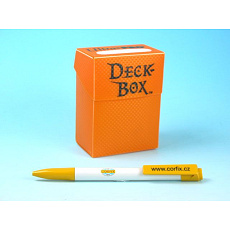 Krabička plastová - oranžová (75karet) (DECK BOX AZTEC SUN-textured)