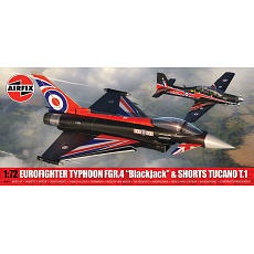 Airfix Classic Kit letadla A40003 - Eurofighter Typhoon FGR.4 (Blackjack) + Shorts Tucano T.1 (Twin Pack) (1:72)