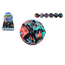 Teddies Míček extrémně skákací meteorit pěna 6cm mix barev v sáčku 12ks v boxu