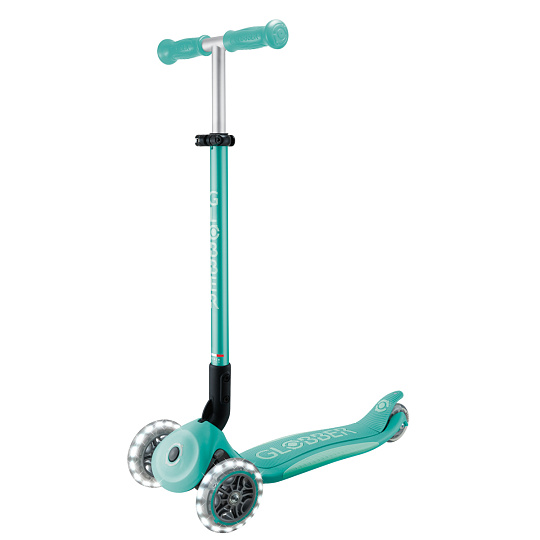 GLOBBER Koloběžka Globber Elite Lights  3-kolečka, tmavě mintová