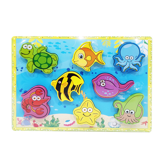 Rappa Dřevěná vkládačka podmořský svět