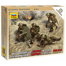 Zvezda Wargames (WWII) figurky 6167 - British Machine Gun with crew 1939-42 (1:72) Zvezda Wargames (WWII) figurky 6167 - British Machine Gun with crew 1939-42 (1:72)