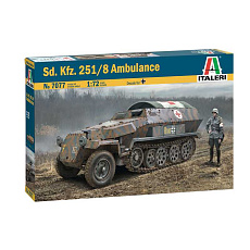 Italeri Model Kit military 7077 - Sd.Kfz. 251/8 Ambulance (1:72)
