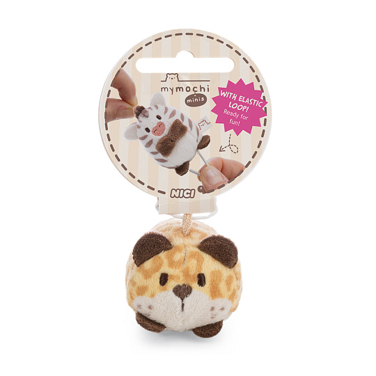 NICI MyMochi přívěsek Leopard Ichiro 5 cm, ležící