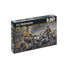 Italeri Model Kit military 0322 - U.S. MOTORCYCLES WW2 (1:35)