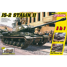 Dragon Model Kit military 6537 - JS-2 Stalin II (3 in 1) + Soviet Infantry Tank Riders (1:35)