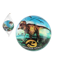 Míč Svět dinosaurů nafouknutý 14cm v síťce