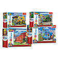 Trefl Puzzle miniMaxi Bořek stavitel a stroje 22x16cm 20 dílků v krabičce 11 x 8cm