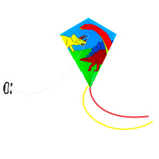Rappa Létající drak zvířata 64x76 cm 2 druhy Rappa Létající drak zvířata 64x76 cm 2 druhy