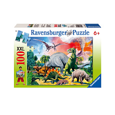 Ravensburger dětské puzzle Mezi dinosaury 100 XXL Ravensburger dětské puzzle Mezi dinosaury 100 XXL
