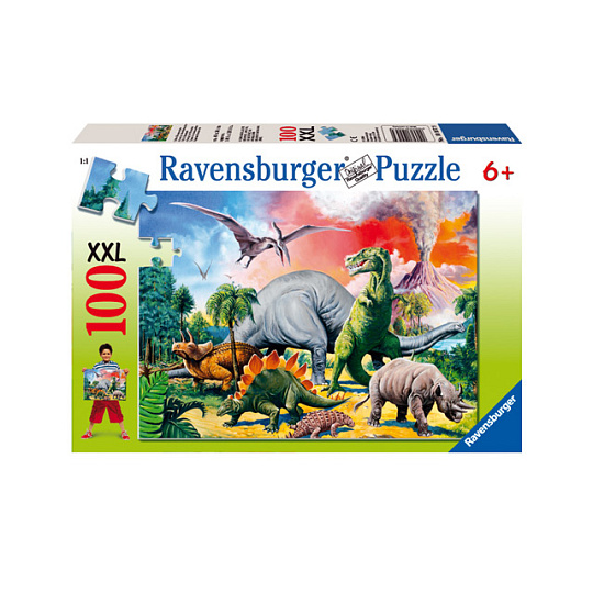 Ravensburger dětské puzzle Mezi dinosaury 100 XXL Ravensburger dětské puzzle Mezi dinosaury 100 XXL