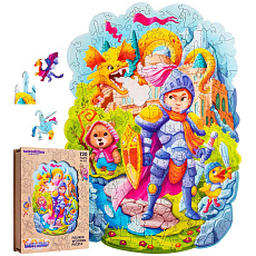 Puzzler DŘEVĚNÉ BAREVNÉ PUZZLE - Statečný rytíř Puzzler DŘEVĚNÉ BAREVNÉ PUZZLE - Statečný rytíř