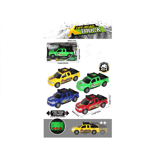 Mac Toys Auto se zvukem a světlem, červené