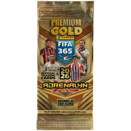PANINI FIFA 365 2025/2026 - ADRENALYN karty - GOLD PACKET