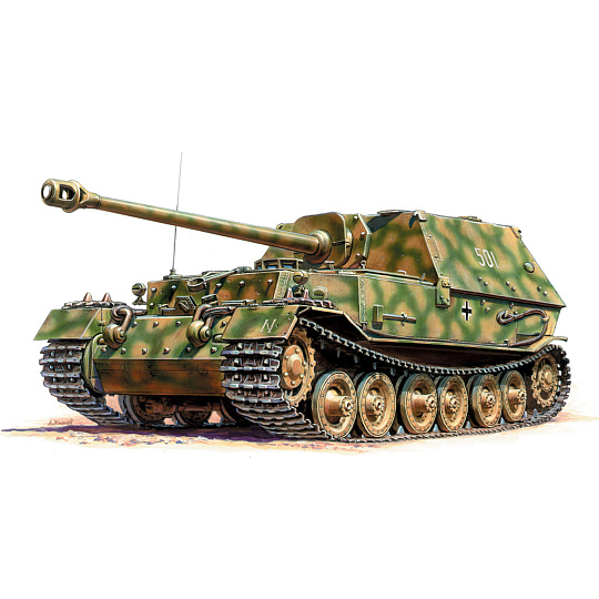 Zvezda Wargames (WWII) tank 6195 - German Tank Destroyer FERDINAND (1:100)