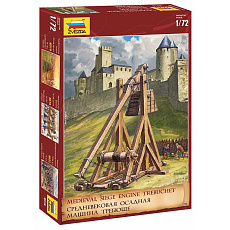 Zvezda Wargames (AoB) katapult 8516 - Medieval Siege Engine Trebuchet (1:72)