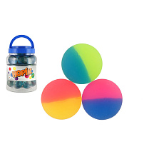 Teddies Míček/hopík duhový 6cm 3 barvy