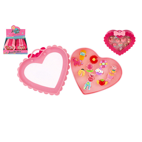 Teddies Prstýnky/Prstýnek sada plast 12ks nastav. velikost 2 druhy v plastové krabičce 13x12x4cm Teddies Prstýnky/Prstýnek sada plast 12ks nastav. velikost 2 druhy v plastové krabičce 13x12x4cm