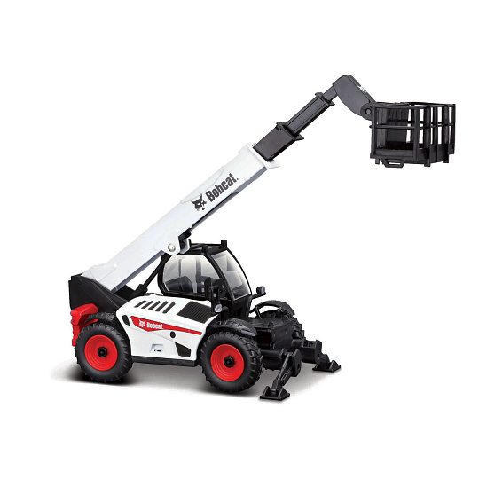 Bburago - Construction ,Teleskopický manipulátor Bobcat s pracovní plošinou, 1:50