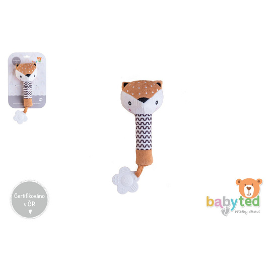 Srneček babyted Pískátko/kousátko plyš 25cm na kartě v sáčku 0m+ Srneček babyted Pískátko/kousátko plyš 25cm na kartě v sáčku 0m+