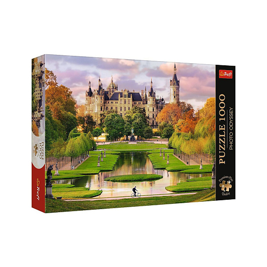Trefl Puzzle Premium Plus - Photo Odyssey: Zámek Schwerin, Německo 1000 dílků 68,3x48cm v krab 40x27cm Trefl Puzzle Premium Plus - Photo Odyssey: Zámek Schwerin, Německo 1000 dílků 68,3x48cm v krab 40x27cm