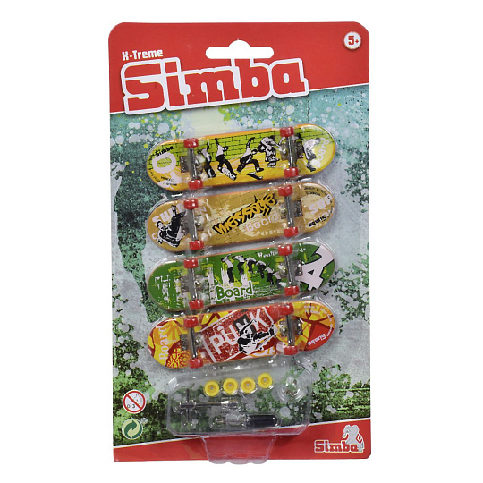 Simba Prstový skateboard set 4 ks Simba Prstový skateboard set 4 ks