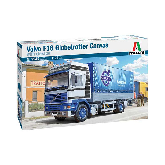 Italeri Model Kit truck 3945 - VOLVO F16 Globetrotter Canvas (1:24) Italeri Model Kit truck 3945 - VOLVO F16 Globetrotter Canvas (1:24)