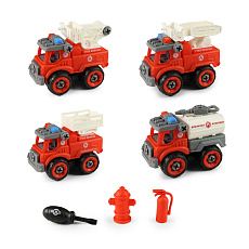 Rappa Sada šroubovací auta hasiči s příslušenstvím