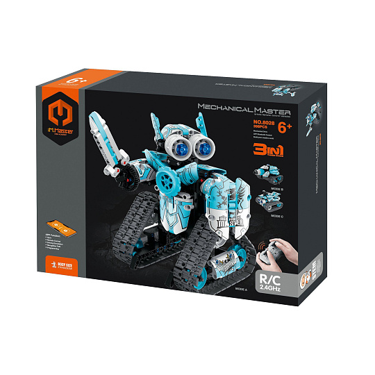 iM.Master Stavebnice iM.MASTER 3v1 programovatelný robot RC  plast 2,4GHz 398 dílků na bat. v krabici 31x23cm