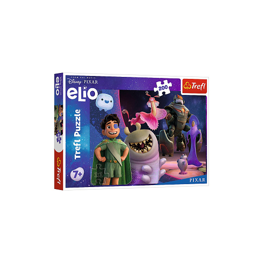 Puzzle Elio ve vzdálené galaxii 200 dílků 48x34cm v krabici 33x23x4cm