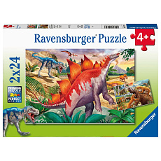 Ravensburger Svět dinosaurů 2x24 dílků Ravensburger Svět dinosaurů 2x24 dílků