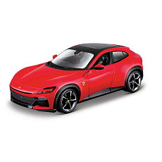 Bburago - RACE+PLAY, FERRARI, Purosangue, červená, 1:24